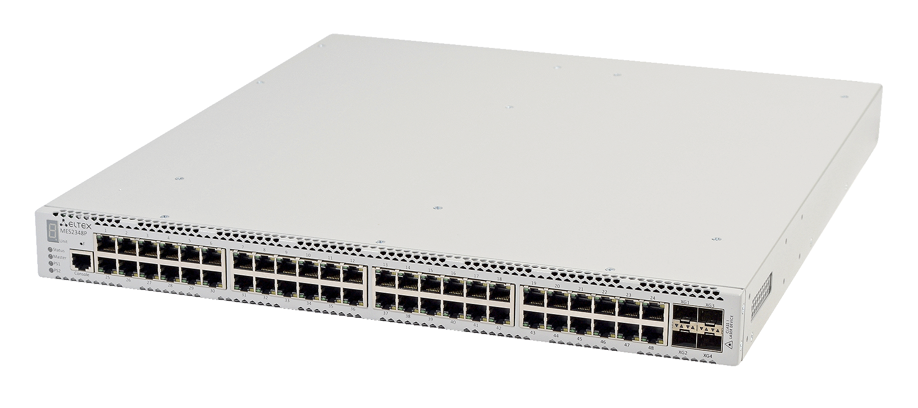 Ethernet-коммутатор MES2300-48P, 48xPoE/PoE+ (1G) + 4x1G/10G SFP+, L3, модульная система питания